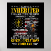 It Cannot Be Inherited Special Operations Command  ポスター (正面)