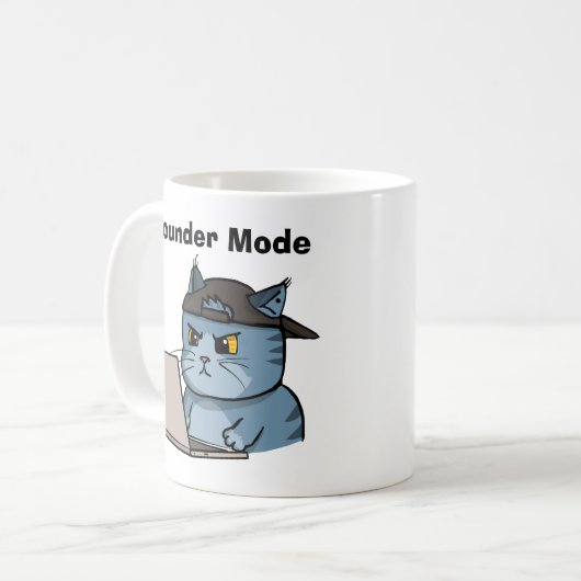 IT Cat. Founder mode コーヒーマグカップ (正面左)