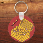 : "It Comin"で宝箱コイン保キーチェーン キーホルダー (正面)