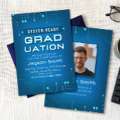 IT - Computer Science Graduation with Photo 招待状