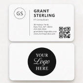 IT Consultant QR Code Logo Professional 名刺