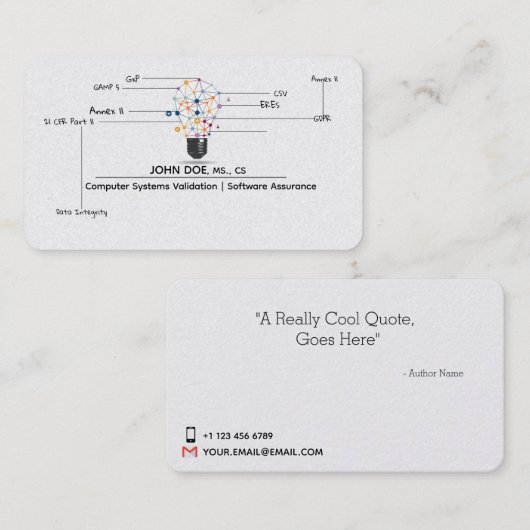 IT CSV QA向け名刺 名刺 (正面/裏面)