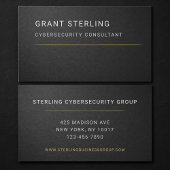 IT Cybersecurity Black Professional  名刺