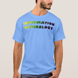 IT Degree ShinyGlitchy文字 Tシャツ