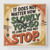 It Does Not Matter How Slowly スクエア壁時計 (正面)