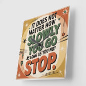 It Does Not Matter How Slowly スクエア壁時計 (傾斜)