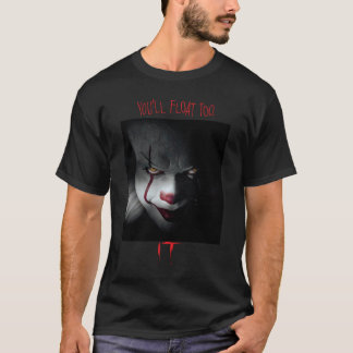 IT FilmsTV Series Pennywise Youll Floatoo Pullover Tシャツ