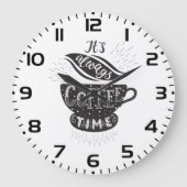 It Is Always Coffee Time ラージ壁時計 (正面)