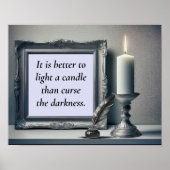 It is better to light a candle ポスター (正面)