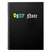 It is Debt Note. Not Death Note ノートブック (正面)