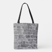 It is horizontal stone rough wall pattern backgrou トートバッグ (裏面)