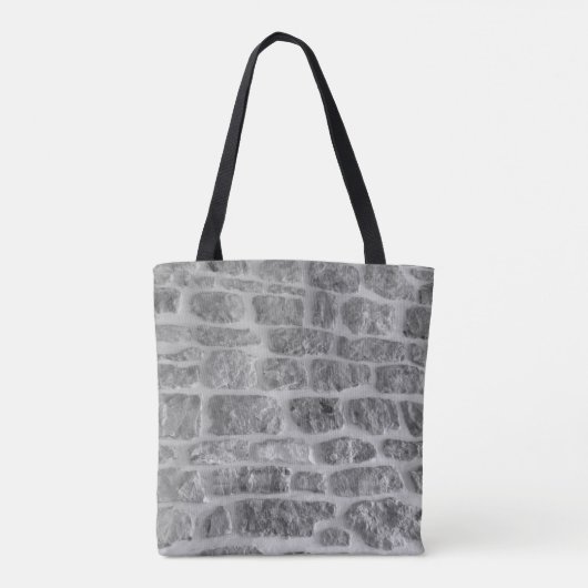 It is horizontal stone rough wall pattern backgrou トートバッグ (裏面)