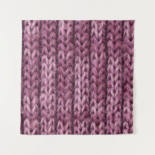 It is Purple knitting texture for pattern and back タペストリー (正面)