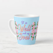 It Is Well カフェラテマグ (左アングル)