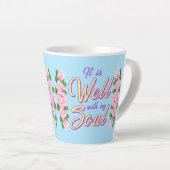 It Is Well カフェラテマグ (右アングル)