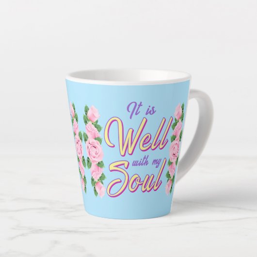 It Is Well カフェラテマグ (右アングル)