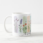 It Is Well With My Soul Floral Mug コーヒーマグカップ (左)