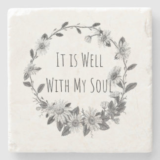 It Is Well With My Soul Keepsake Stone Coaster ストーンコースター