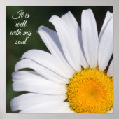 It is Well With My Soul Offset Daisy Poster ポスター (正面)