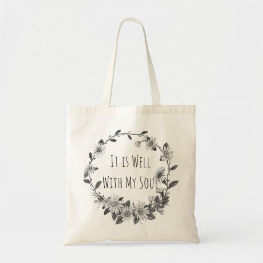 It Is Well With My Soul Tote Bag トートバッグ (正面)