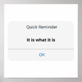 It is what it is ポスター (正面)