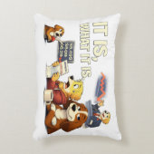 It Is What It Is – Funny Dog Illustration  アクセントクッション (正面(垂直))