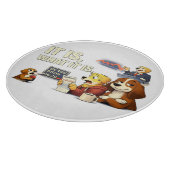 It Is What It Is – Funny Dog Illustration カッティングボード (角)