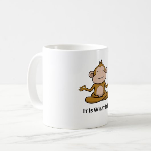 It Is What It Is – Funny Relatable Quote Gift コーヒーマグカップ (正面左)