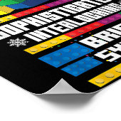 It Isn't A Toy It's Interlocking Brick System Funn ポスター (角)