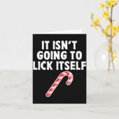 It Isnt Going To Itself Candy Cane Christmas Coupl カード (黄色い花)