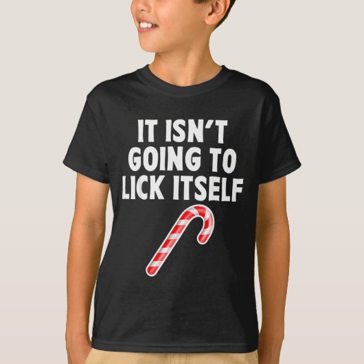 It Isnt Going To Itself Candy Cane Christmas Coupl Tシャツ (正面)