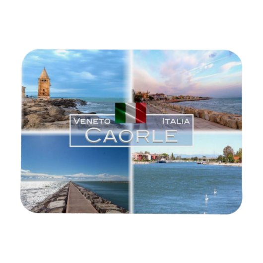 IT Italy - Caorle - Passggiata a mare - マグネット (横)