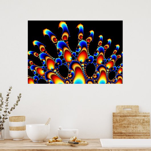 It - Mandelbrot Fractal Art ポスター (キッチン)