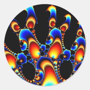 It - Mandelbrot Fractal Art ラウンドシール