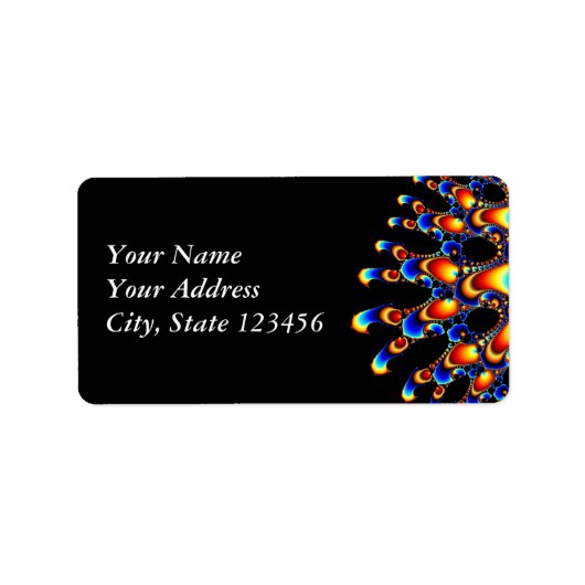 It - Mandelbrot Fractal Art ラベル (正面)