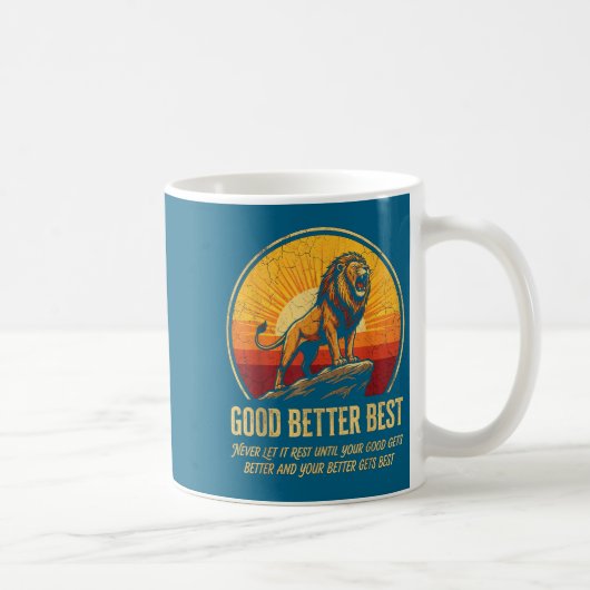 It Never Till Let Rest Gets Good Better Good Joke コーヒーマグカップ (右)