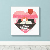 IT | Pennywise – 私のハートを浮動小数点にする キャンバスプリント (インサイチュ (ウッドフロア))