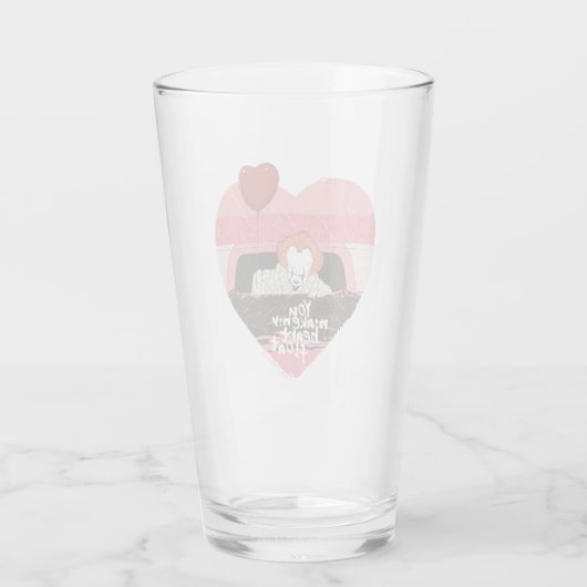 IT | Pennywise – 私のハートを浮動小数点にする タンブラーグラス (裏面)