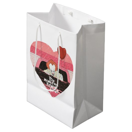 IT | Pennywise – 私のハートを浮動小数点にする ミディアムペーパーバッグ (正面アングル)