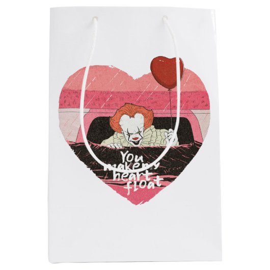 IT | Pennywise – 私のハートを浮動小数点にする ミディアムペーパーバッグ (正面)