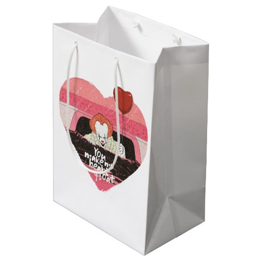 IT | Pennywise – 私のハートを浮動小数点にする ミディアムペーパーバッグ (裏面アングル)