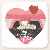 IT | Pennywise - You Make My Heart Float スクエアペーパーコースター (正面)