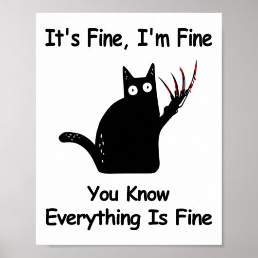 It&# s 素晴らし I&# M 素晴らし You Know おもしろい Cat ポスター (正面)