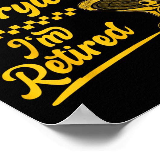 It’s 5 O’clock Everywhere Funny Retired Tail Gifts ポスター (角)