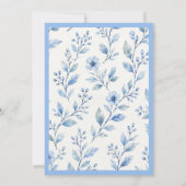 It’s a Blue Baby Boy Baby Shower Invitation 招待状 (裏面)