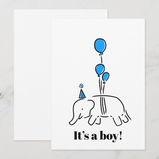 It’s a boy  シーズンカード (正面/裏面)