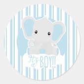 It´s a boy! ラウンドシール (正面)