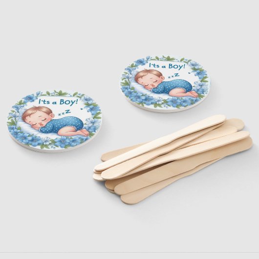 It’s a Boy Baby Shower ハンドファン (組立なし)