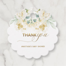 It’s A Boy Baby Shower –Gold Balloon & Greenery フェイバータグ