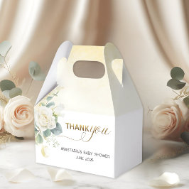 It’s A Boy Baby Shower –Gold Balloon & Greenery フェイバーボックス